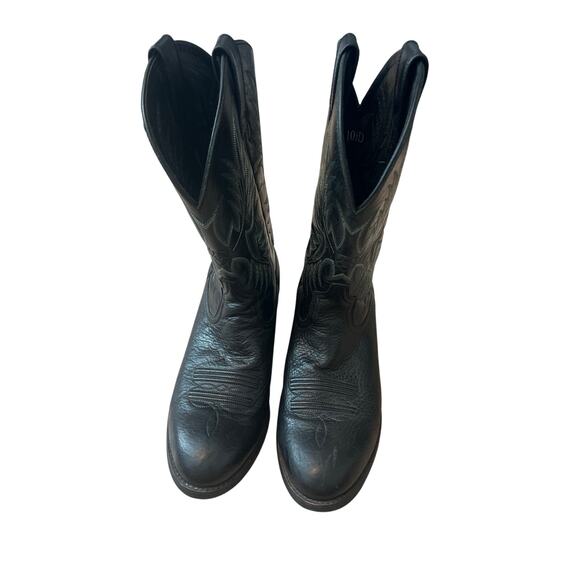 Ariat Heritage STOCKMAN Western Rodeo Cowboy Boots Men's Size 10.5 D Black - Picture 2 of 9